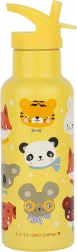 Edelstahl Trinkflasche Tierfreunde 500 ml von A Little Lovely Company