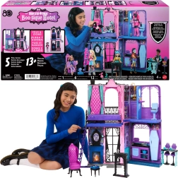Monster High Boo-tique Hotel – gruseliges, klappbares Hotel-Spielhaus mit Möbeln und Zubehör