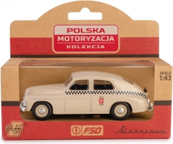 Historisches Fahrzeug PRL Warszawa M20 Taxi Sandfarbenes Modell