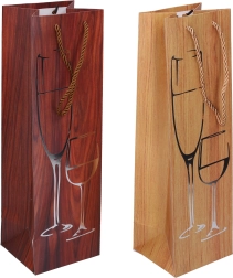 Geschenktasche für Flasche mittlerer Größe