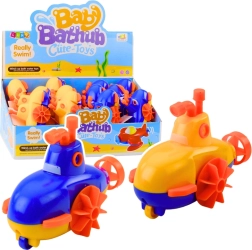 Aufziehspielzeug für die Badewanne U-Boot gelb-blau