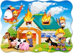 Puzzle Feuerwache im Einsatz 30 Teile