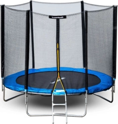 Gartentrampolin mit äußerem Sicherheitsnetz 10 ft (304–312 cm) + Leiter