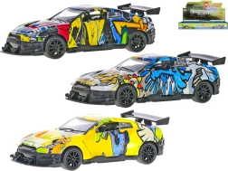 Metallisches Sportwagenmodell 1:36 mit Rückziehantrieb