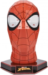 3D Papiermodell des SPIDER-MAN-Kopfs auf Sockel – 4D Build ohne Klebstoff