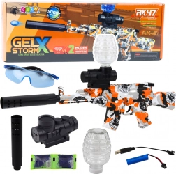 Karabiner für Wasser-Gel-Kugeln Graffiti AK47