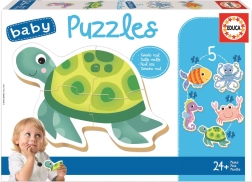 Educa Baby-Puzzle Wassertiere 5-in-1 (3–5 Teile)