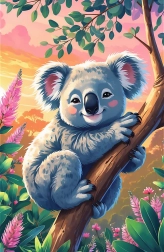 Puzzle Treflíci: Koala 54 Teile