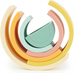 Silikon-Regenbogen zum Stapeln BIECO Tropical Vibes, 6 Teile