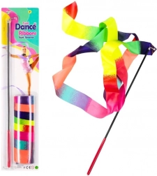 Bunte Gymnastikband-Schleife mit Stab für Tanz und Gymnastik
