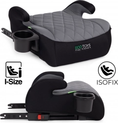 Kindersitz-Sitzerhöhung fürs Auto mit ISOFIX und Getränkehalter ECOTOYS i-Size 125–150 cm