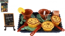 Kinder-Teeset mit Tablett aus Kunststoff