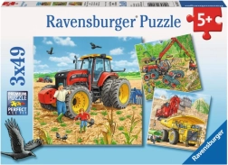 Ravensburger Puzzle Große Maschinen 3x49 Teile