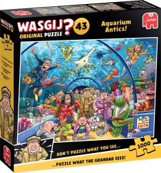 Jumbo Puzzle Wasgij – Spielereien im Aquarium, 1000 Teile