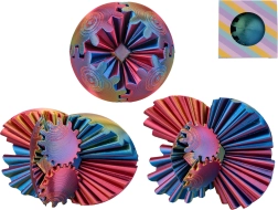 Antistress-Transformationspuzzle aus dem 3D-Druck, 3-in-1, 6 cm – 1 Stück