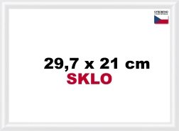 Weißer Kunststoffrahmen 29,7x21cm A4