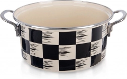 Emaille-Topf Schachbrett 22 cm, 3 l