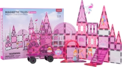 Magnetische Konstruktionsbausteine Rosa Prinzessin 58 Teile