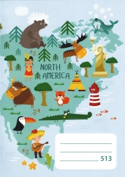 Schulheft A5 liniert Nordamerika 10 Blatt