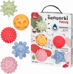 Pastellfarbene sensorische Babybälle ohne Löcher – Set mit 5 Stück