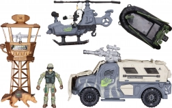 Militär-Set mit Figuren sowie Licht- und Soundeffekten 25 cm