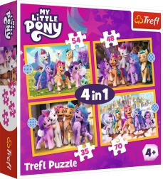 Puzzle 4-in-1 – Lerne die Ponys kennen MY LITTLE PONY Trefl