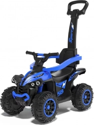 Kinder-Rutschfahrzeug mit Schiebestange BABY MIX Mega blau