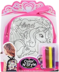 Ausmal-Rucksack mit Einhorn