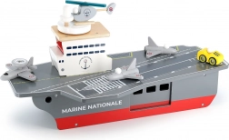 Vilac Holz-Flugzeugträger mit Zubehör