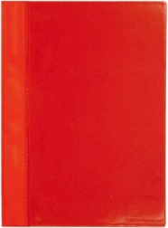 Schnellhefter A4 aus PVC mit Fronttasche – rot