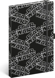 Notizbuch STAR WARS Black A5 mit Gummiband