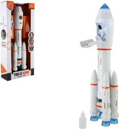 Spielzeug-Rakete mit Dampf, Licht und Sound 36 cm