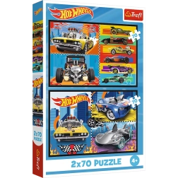 Puzzle 2x70 Autos Hot Wheels