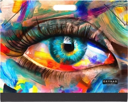 Zeichnungsmappe A4 PICASSO Auge mit Gummiband