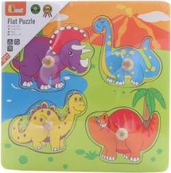 Holzpuzzle Bunte Dinosaurier