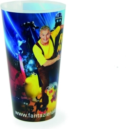 Plastbecher Fantasie auf Rädern 0,3 l