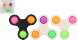 Spinner Bubble Pops Kunststoff 7 cm – Antistress-Spielzeug 3 Farben