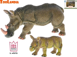 Zoolandia Nashorn mit Jungtier – Figurenset