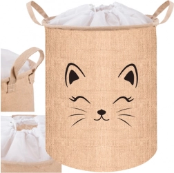 Textilkorb für Spielzeug und Wäsche mit Deckel 35 l KRUZZEL