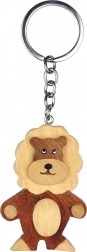 Holzschlüsselanhänger Stehender Löwe