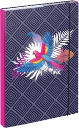 Mappen für Schulhefte A4 Papagei