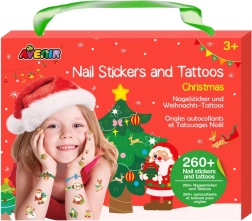 Nagelsticker und temporäre Tattoos – Weihnachten