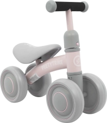 Vier-Rad Kindergleichgewichtsmotorrad PeetyTrike, rosa