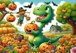 Puzzle Niedlicher Dinosaurier 50 Teile
