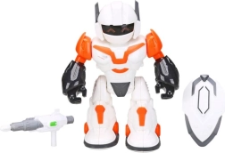 Orangefarbener Roboter DRIVERO 20 cm mit Licht- und Soundeffekten