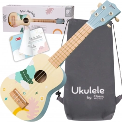 Holz-Ukulele für Kinder blau Classic World