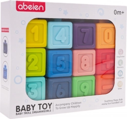 Set aus Gummisensorik-Bausteinen mit mathematischen Aktivitäten (12 Stk.)