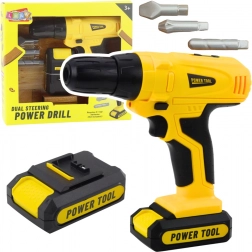 Kinder-Akkuschrauber und -Bohrmaschine mit austauschbaren Aufsätzen