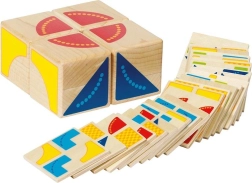 Holz-Logikpuzzle mit Würfeln und Karten GOKI