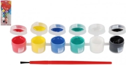 Acrylfarben mit Pinsel für Keramik, Glas und Steine